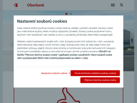 'oberbank.cz' screenshot