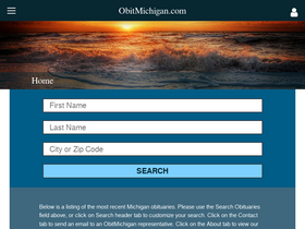 'obitmichigan.com' screenshot