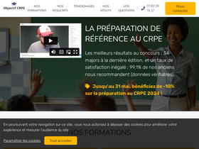 'objectif-crpe.fr' screenshot