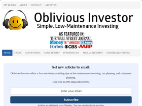 'obliviousinvestor.com' screenshot