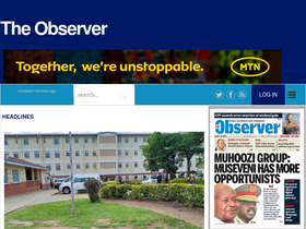 'observer.ug' screenshot