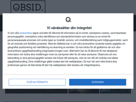 'obsid.se' screenshot