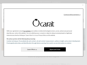 'ocarat.com' screenshot