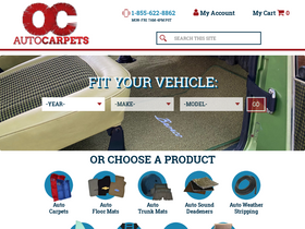 'ocautocarpets.com' screenshot
