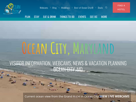 'oceancity.com' screenshot
