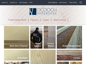 'ocoochhardwoods.com' screenshot