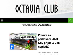 'octaviaclub.cz' screenshot