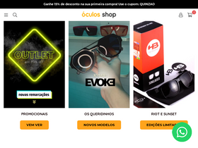 'oculosshop.com.br' screenshot