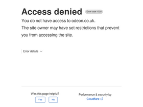 'odeon.co.uk' screenshot