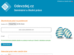 'odevzdej.cz' screenshot