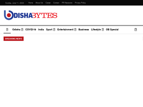 'odishabytes.com' screenshot