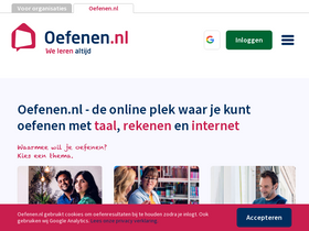 'oefenen.nl' screenshot
