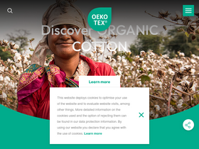 'oeko-tex.com' screenshot