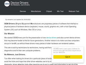 'oemdrivers.com' screenshot