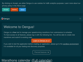 'oengus.io' screenshot