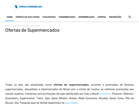 'ofertasnosupermercado.com' screenshot
