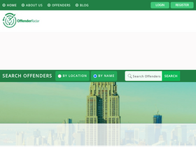 'offenderradar.com' screenshot