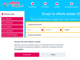 'offertevillaggi.com' screenshot