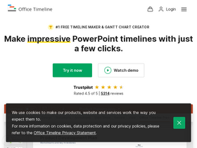 'officetimeline.com' screenshot