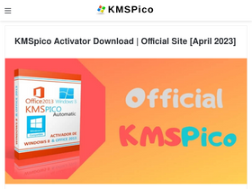 'official-kmspico.com' screenshot