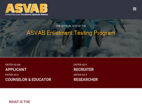 'officialasvab.com' screenshot