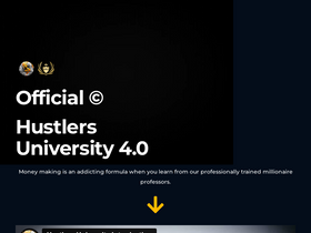 'officialhustlers.university' screenshot