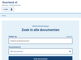 'officielebekendmakingen.nl' screenshot