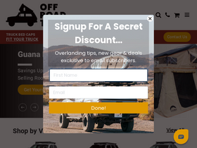 'offroadtents.com' screenshot