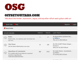'offsetguitars.com' screenshot