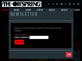 'offspring.com' screenshot