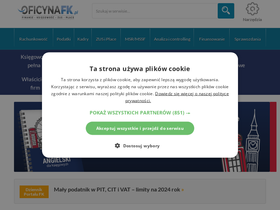 'oficynafk.pl' screenshot