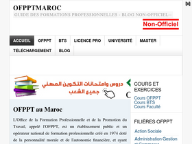 'ofpptmaroc.com' screenshot