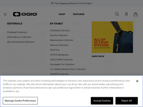 'ogio.com' screenshot