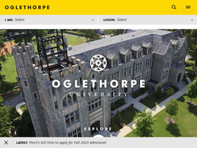 'oglethorpe.edu' screenshot