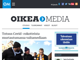 'oikeamedia.com' screenshot