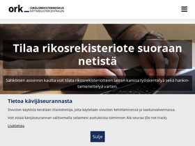 'oikeusrekisterikeskus.fi' screenshot