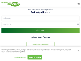 'oilandgasjobsearch.com' screenshot
