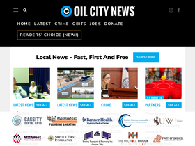 'oilcity.news' screenshot