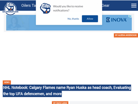 'oilersnation.com' screenshot