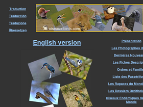 'oiseaux-birds.com' screenshot