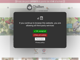 'oisillon.net' screenshot