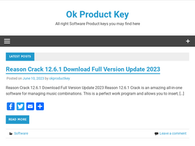 'okproductkey.com' screenshot