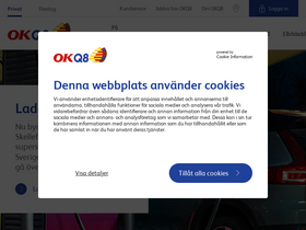 'okq8.se' screenshot