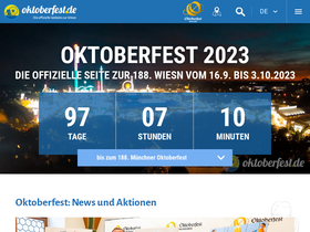 'oktoberfest.de' screenshot