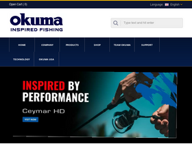 'okumafishing.com' screenshot