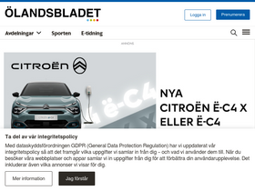 'olandsbladet.se' screenshot