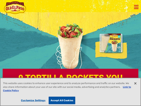 'oldelpaso.com' screenshot