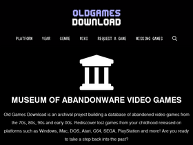 'oldgamesdownload.com' screenshot