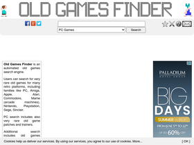 'oldgamesfinder.com' screenshot