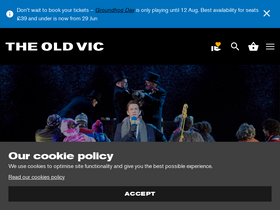 'oldvictheatre.com' screenshot